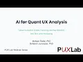 Online Workshop AI for Quant UX Analysis