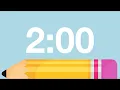 2 Minute Cute Back to School Timer Chimes Alarm at End