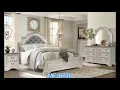 Mc Ferran B738 5 pc One allium way kiro antique white finish wood queen bedroom set
