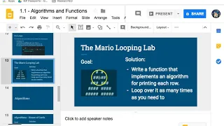 JavaScript Mario Pyramid For Loop Lab Part III