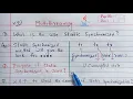 static synchronization in java multithreading fix synchronized problems in java