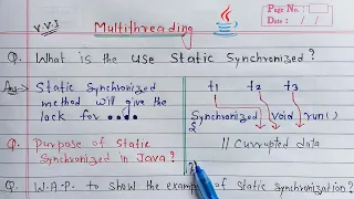static synchronization in java multithreading fix synchronized problems in java