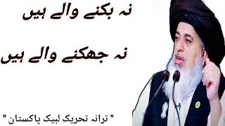 na bikne wale hain na jhuknay wale hain allama khadim hussain rizvi parwana e rizvi