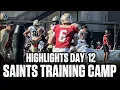 NEW ORLEANS SAINTS TRAINING CAMP DAY 12 HIGHLIGHTS JOINT PRACTICE VS JAGS