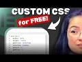 HOW TO add CUSTOM CSS in Elementor for FREE