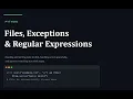 Python File Handling File Tutorial Read Write Append Files in Python Lecture 13
