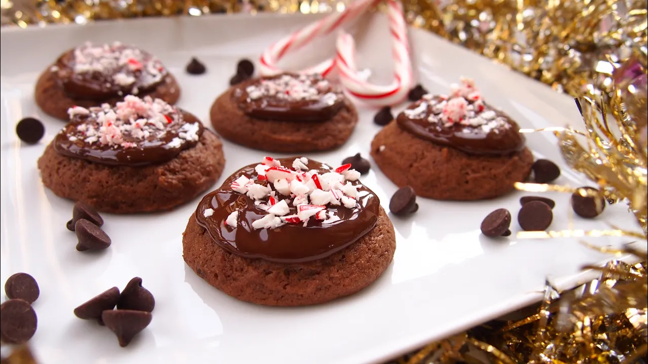 Soft Chocolate Peppermint Cookies Recipe