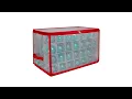 20 5 Transparent Zip Up Christmas Storage Box - Holds 112 Ornaments Northlight SV93136
