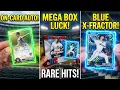ONE MEGA BOX LUCK ON-CARD D AUTO BLUE XFRACTOR TOPPS CHROME BASEBALL IS THE LIT
