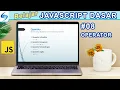 Operator - Belajar Javascript Dasar