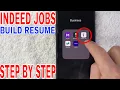 How To Build Resume On Indeed Jobs
