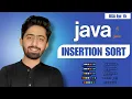 Insertion Sort in Java Step-by-Step Explanation with Code Visualization Java DSA Series