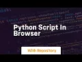 python script in browser
