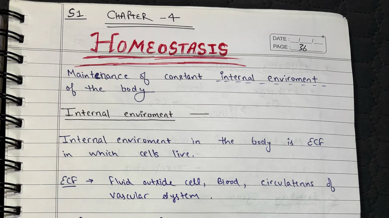 Homeostasis Ch 4 Sec1 of Essentials of Medical Physiology