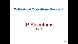 MEIE3271 Methods of OR 05 IP Algorithms 002