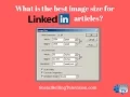 Optimal size for LinkedIn article image