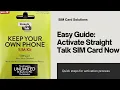 How to Activate a Straight Talk SIM Card