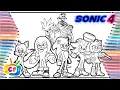 Sonic 4 All Characters coloring Sonic characters Sonic the Hedgehog 4