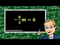 One-Step Equations with Fractional Coefficients Part 1 Expressions Equations Grade 6