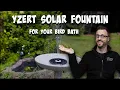 Yzert Solar Fountain Review for Bird Baths