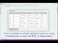 How to delete multiple webgrid rows by using Checkboxes in asp net C 4 Application