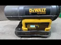 DeWalt heater E4 code - How to turn Cold Start ON