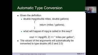 Savitch Chapter 4 section 6 - Part 2 Automatic Type Conversion