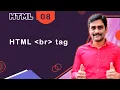 How to Add Line Break in HTML br Tag Explained Beginner Tutorial - Episode 08