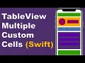 Swift Multiple Custom Cells TableView Swift 5 Xcode 11 iOS