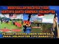 MASSYAALLAH BANTUAN DR MALAYSIA PAKAI HELIKOPTER NYATA⁉️tak macam helikopter kita yang cuma foto sja
