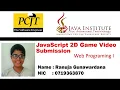 JavaScript 2D Game Development Java Institute Ranuja Hansira Gunawardana