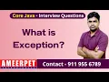 What is Exception in java Ameerpet Technologies By Srinivas