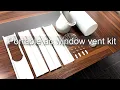 Aukney Portable Air Conditioner Window Vent Kit with 59 Length Hose