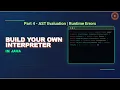 Build Your Own Interpreter in Java AST Evaluator Runtime Errors