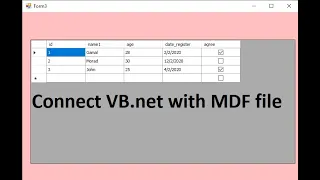 Programming VB net Connect SQL MDF file database with VB net and changing MDF file location