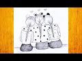 Como dibujar chicas mejores amigas mejores amigas dibujo a lapiz simple