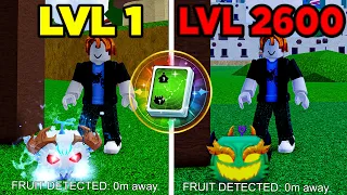 UPEI DO 1 AO 2600 SÓ COM O NOTIFICADOR DE FRUTA NO BLOX FRUITS!