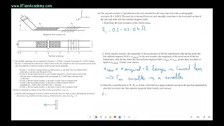 AP Physics C E M Algebra Based 2023 FRQ Solution set 2 Q2e