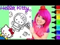 Coloring Hello Kitty Astronaut Coloring Page Prismacolor Colored Paint Markers KiMMi THE CLOWN