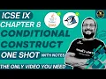 conditional construct chapter 8 class 9 computer session 2025-2026