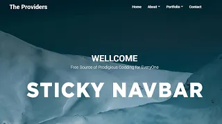 Build Responsive Navbar with Dropdown Scroll Effects color change on Scroll Bootstrap 4 Tutorial