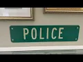 Bradley Beach Police Department display at the Historical Museum