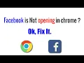 How to fix Facebook Not Working Problem in Chrome Can t open facebook