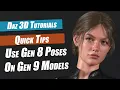Daz 3D Tutorial How To Use Genesis 8 Poses On Genesis 9