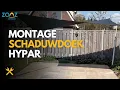 Lagu Montage van Hypar Schaduwdoek - ZONZ Sunsails Schaduwdoek Palen en Doek Monteren