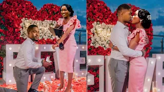 finally clinton joshua kisses chinenye nnebe as he proposes to her
