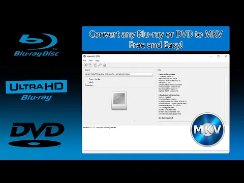 Download MP3 Convert BluRay \u0026 DVD to MKV [FOR FREE!]