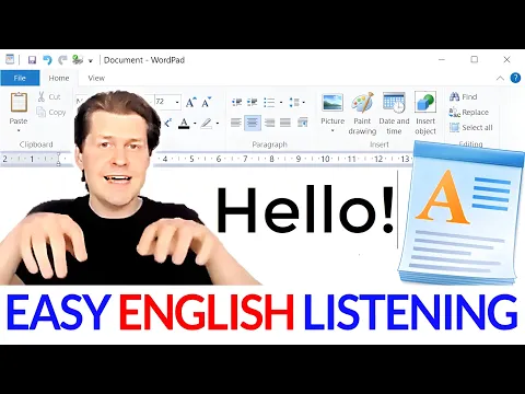 Using a Word Processor 📝 Verbos em inglês & Vocabulário: Easy Input compreensível para iniciantes Lição