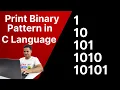 C Program to Print Binary Pattern 16 - C Programming Tutorials