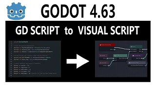 GDScript to Visual Script No Code Godot 4 63 Visual Scripting Tutorial